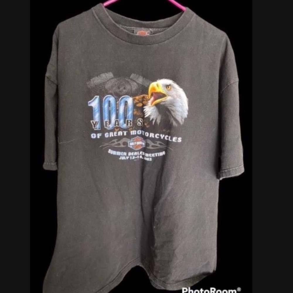2002 Vintage Harley-Davidson T Shirt 100 Years Eagle Men's 3x
